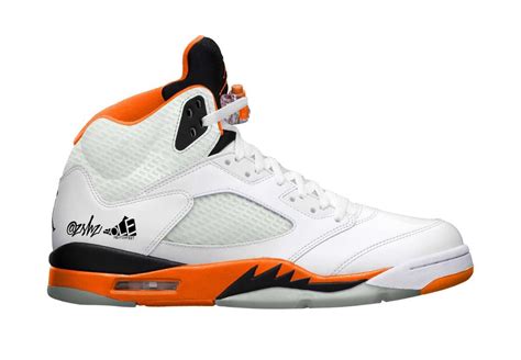 jordan 5 orange white|More.